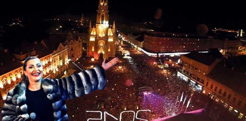 SRPSKA NOVA GODINA: Ceca u Novom Sadu pevala ogrnuta srpskom zastavom!