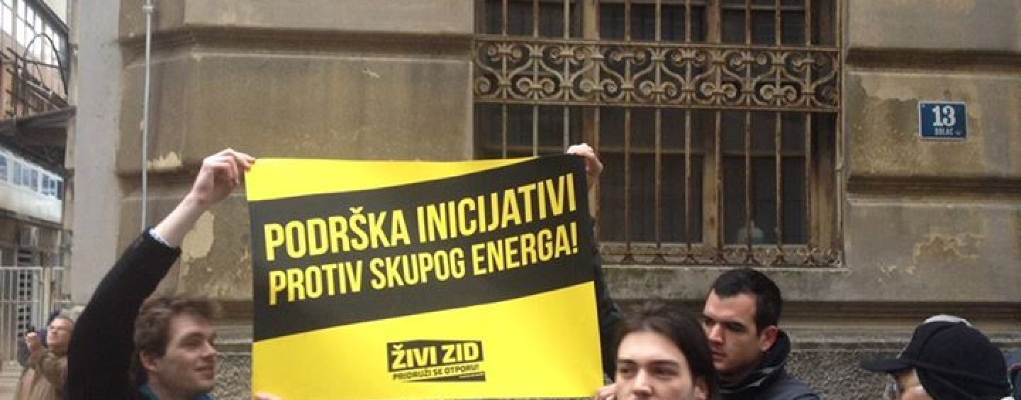 PROTEST ZBOG SKUPOG GRIJANJA U RIJECI