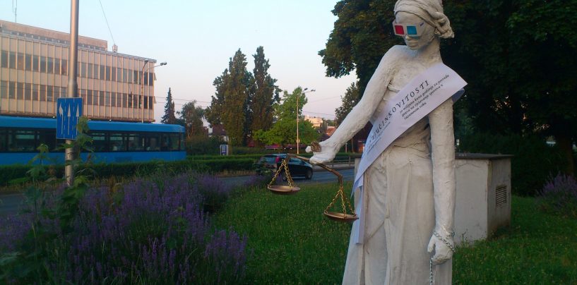 “MISS NEUČINKOVITOSTI” ISPRED MNISTARSTVA PRAVOSUĐA