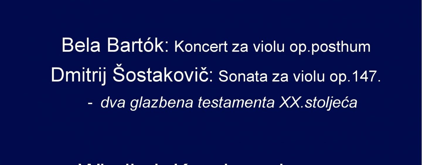 KONCERT ZA BARTOKA I ŠOŠTAKOVIČA U SPLITU