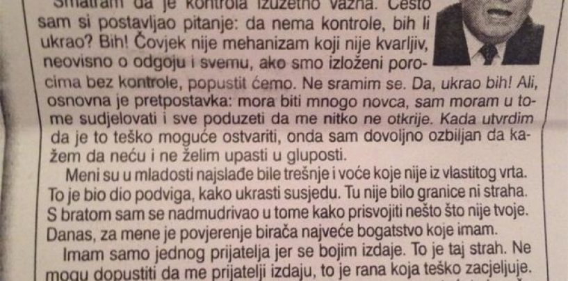 BALENOVIĆ:  LINIĆ JE OZBILJAN ČOVJEK I VJERUJTE DA BI KRAO