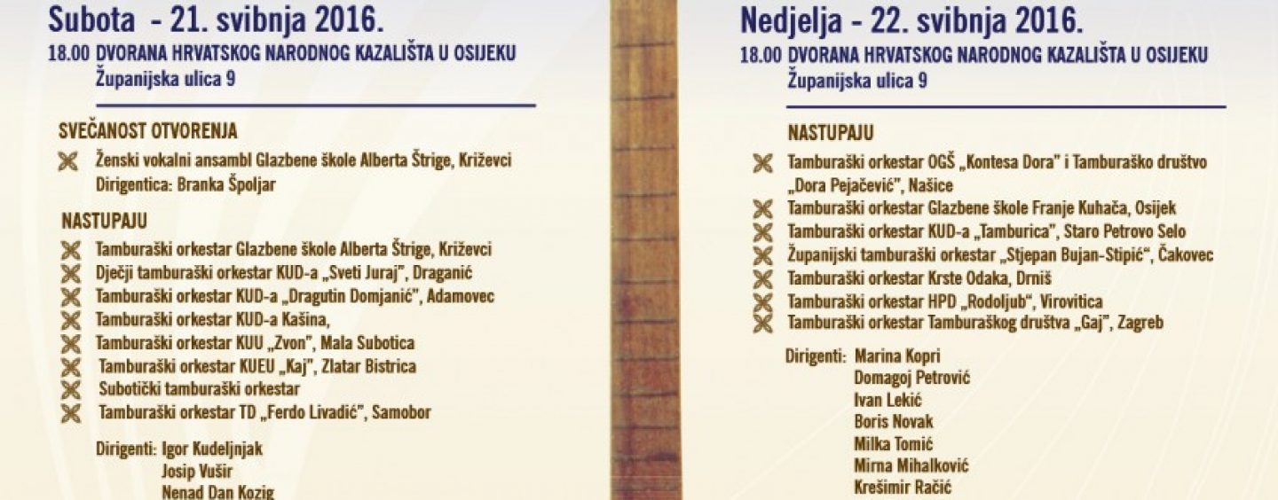 TAMBURAŠKI FESTIVAL U OSIJEKU