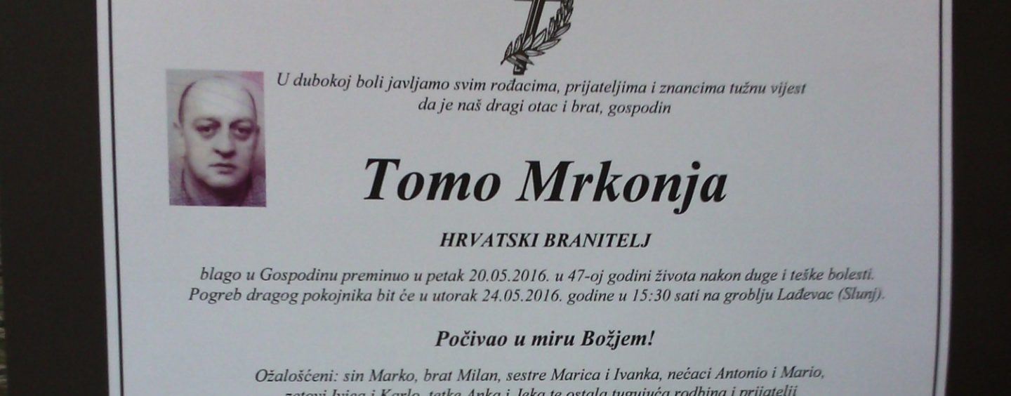 IN MEMORIAM TOMO MRKONJA