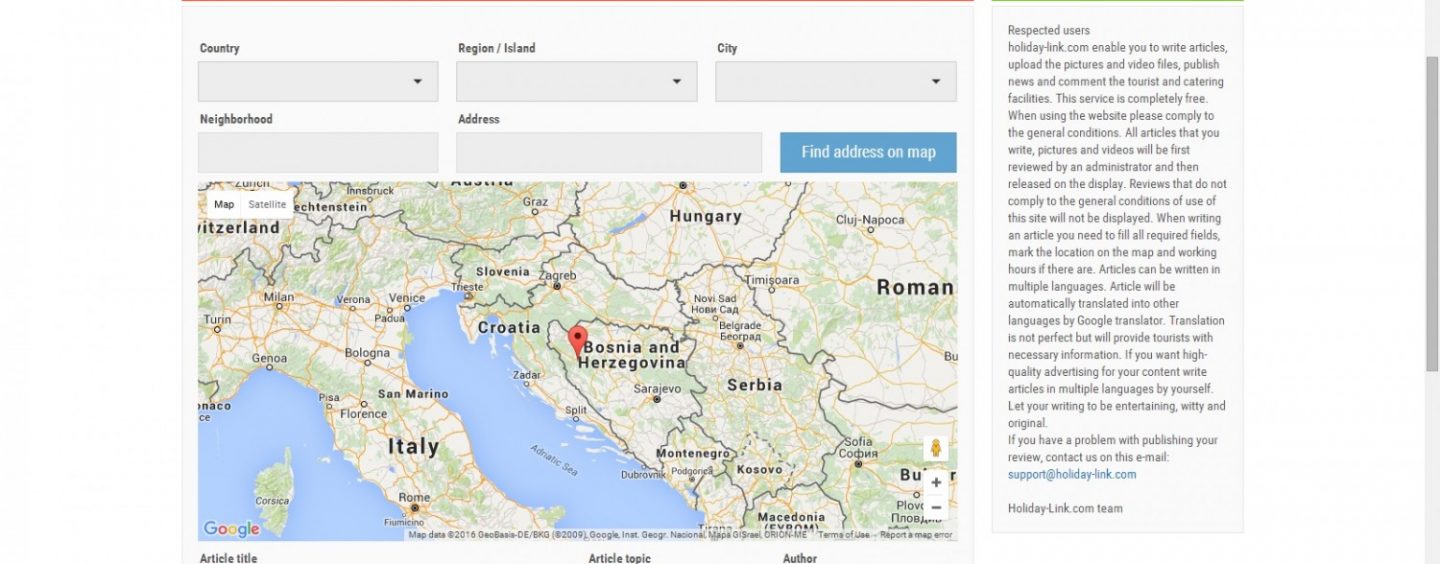 NOVI PORTAL HOLIDAY-LINK.COM