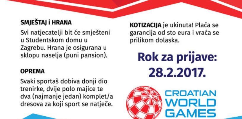 HRVATSKE SVJETSKE IGRE I OVE GODINE U ZAGREBU