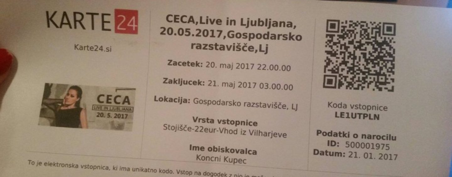 NA CECIN KONCERT U LJUBLJANI DOŠAO “CEO” ZAGREB