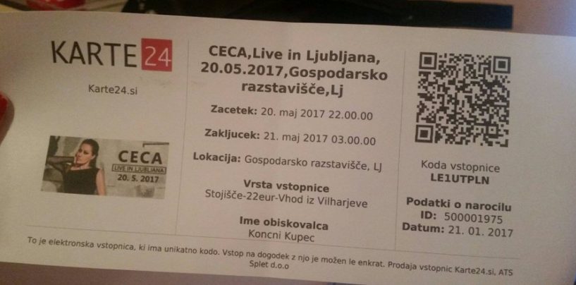 NA CECIN KONCERT U LJUBLJANI DOŠAO “CEO” ZAGREB