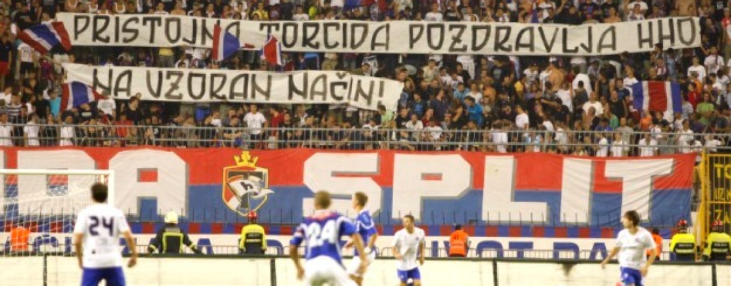 NOVI SUKOB HAJDUKA I PROMATRAČA HHO-a