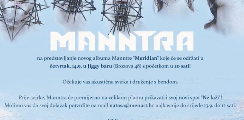 NOVI ALBUM GRUPE “MANNTRA” U JIGGY BARU