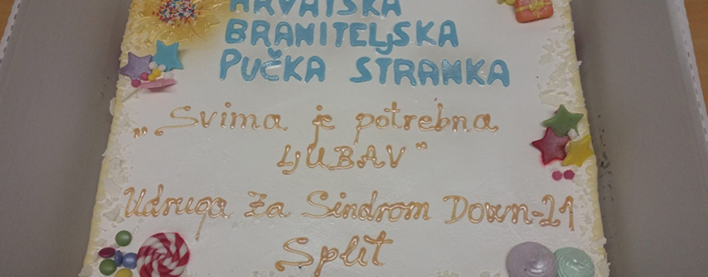 HBPS I “SINDROM DOWN – 21 SPLIT” PROVODE AKCIJU “SVIMA JE POTREBNA LJUBAV”