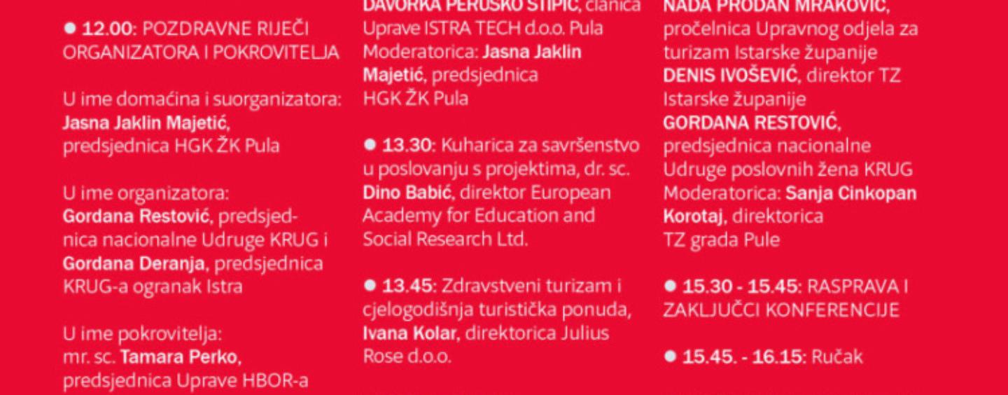 KONFERENCIJA O CJELOGODIŠNJEM TURIZMU U PULI