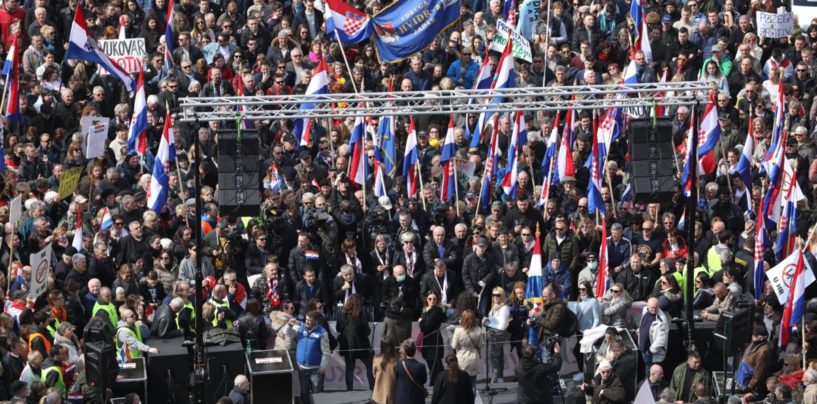 GOVORI TRI MARIJE S PROSVJEDA PROTIV KONVENCIJE KOJU NIJE RATIFICIRAO VELIKI BROJ DRŽAVA EU