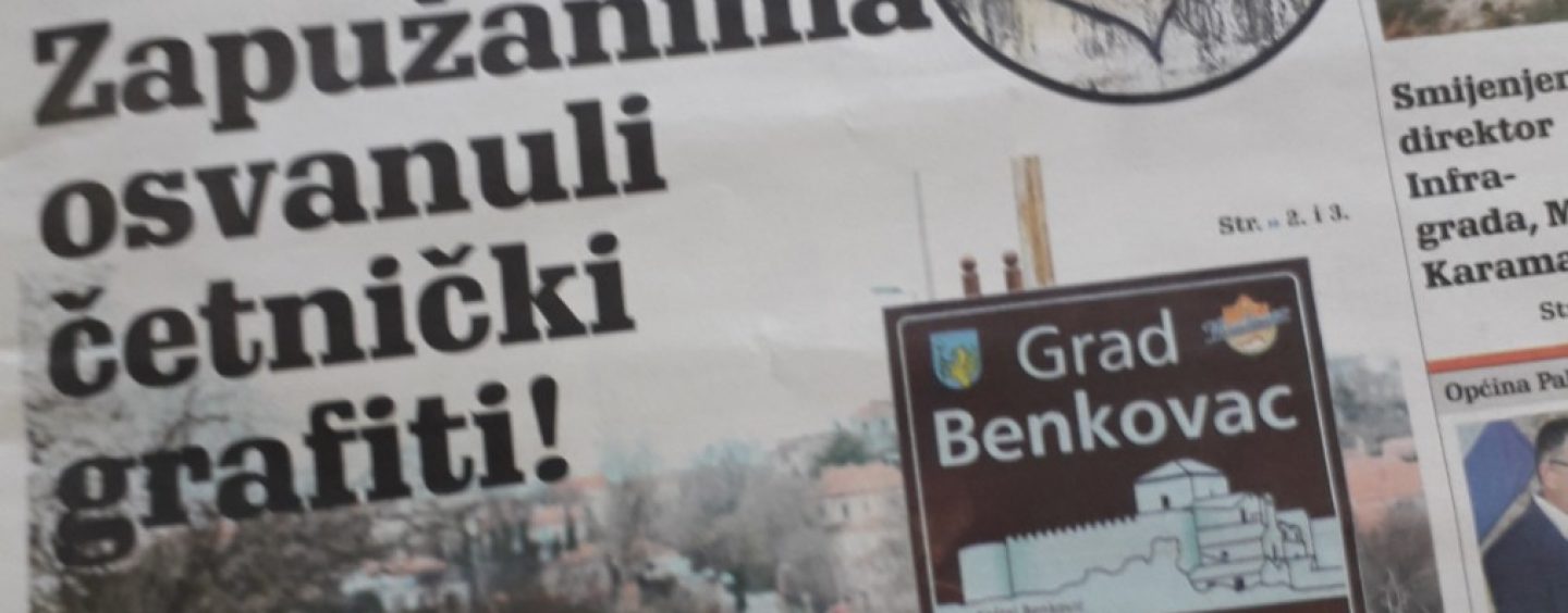 SHZ: ČETNIČKI GRAFITI U BENKOVCU