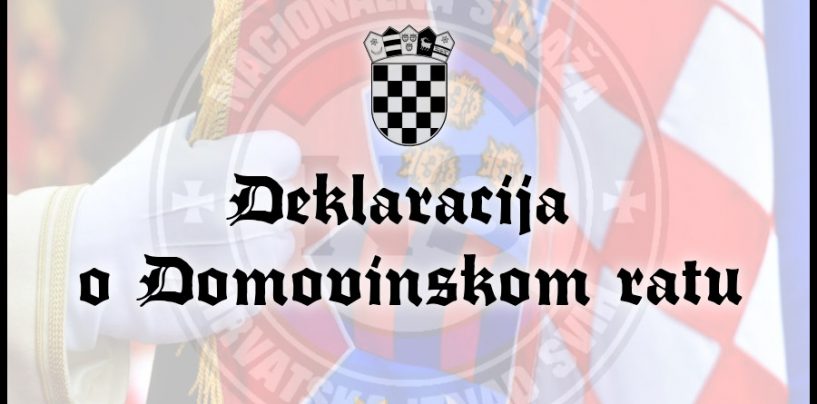 DEKLERACIJA O DOMOVINSKOM RATU JE MRTVO SLOVO NA PAPIRU