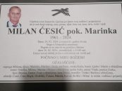 IN MEMORIAM MILAN ĆESIĆ