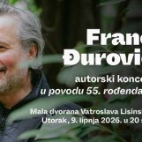 FRANO ĐUROVIĆ ROĐENDAN SLAVI KONCERTOM U LISINSKOM