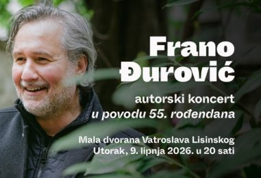FRANO ĐUROVIĆ ROĐENDAN SLAVI KONCERTOM U LISINSKOM